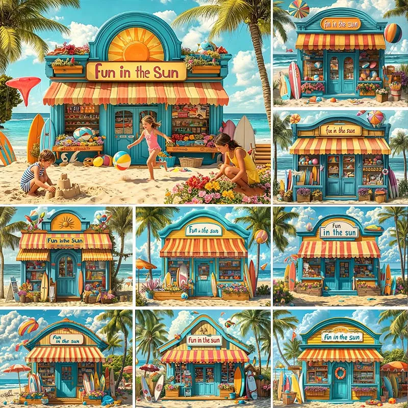 LS Surf Shop Photography Backdrop Summer Surfboard Sandy Beach Coconut Tree Decor Kids Birthday Portrait Background Photo Studio
LS Surf Shop Photography Backdrop Summer Surfboard Sandy Beach Coconut Tree Decor Kids Birthday Portrait Background Photo Studio