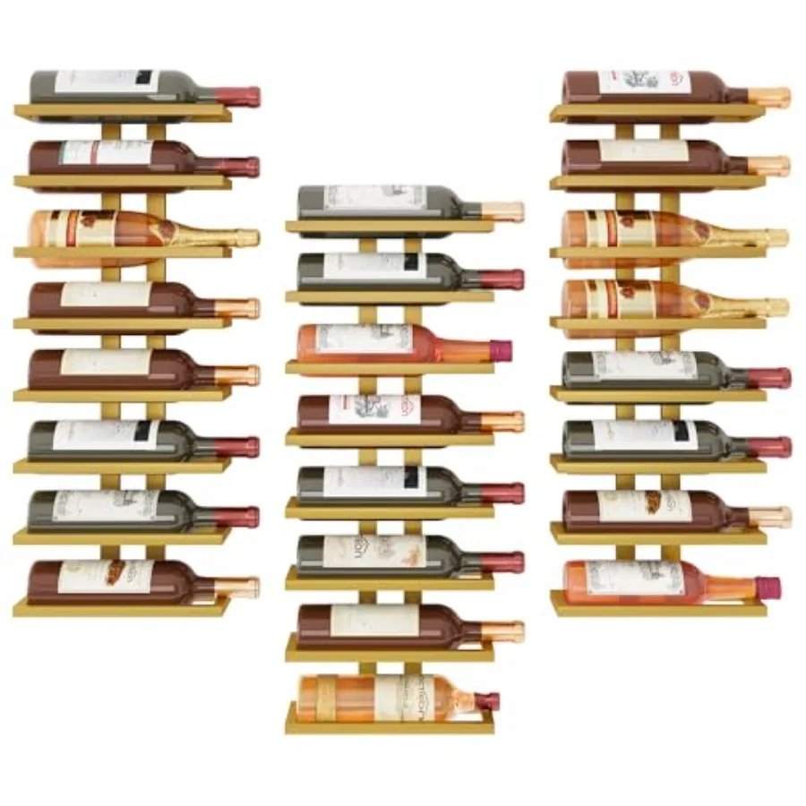 3-Set 8 Tier Wall Mount Wine Rack 24 Tiers Wall Racks for Wine Bottles Display and Storage Hanging Bottle Organizer for Living
3-Set 8 Tier Wall Mount Wine Rack 24 Tiers Wall Racks for Wine Bottles Display and Storage Hanging Bottle Organizer for Living