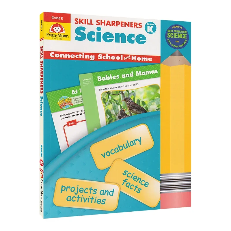 Evan-Moor Skill Sharpeners: Science, Grade K Workbook,aged 3 4 5 6, English book 9781629381527
Evan-Moor Skill Sharpeners: Science, Grade K Workbook,aged 3 4 5 6, English book 9781629381527