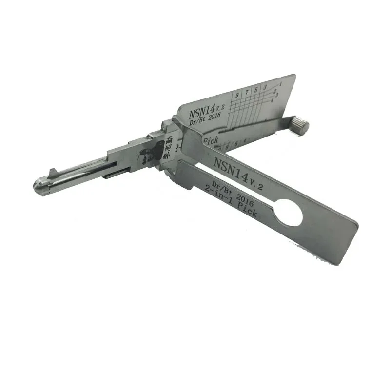 Hot Sale Best Lishi Auto Tools 2in1 Pick Lishi NSN14 2 in 1 Pick and Decoder
Hot Sale Best Lishi Auto Tools 2in1 Pick Lishi NSN14 2 in 1 Pick and Decoder
