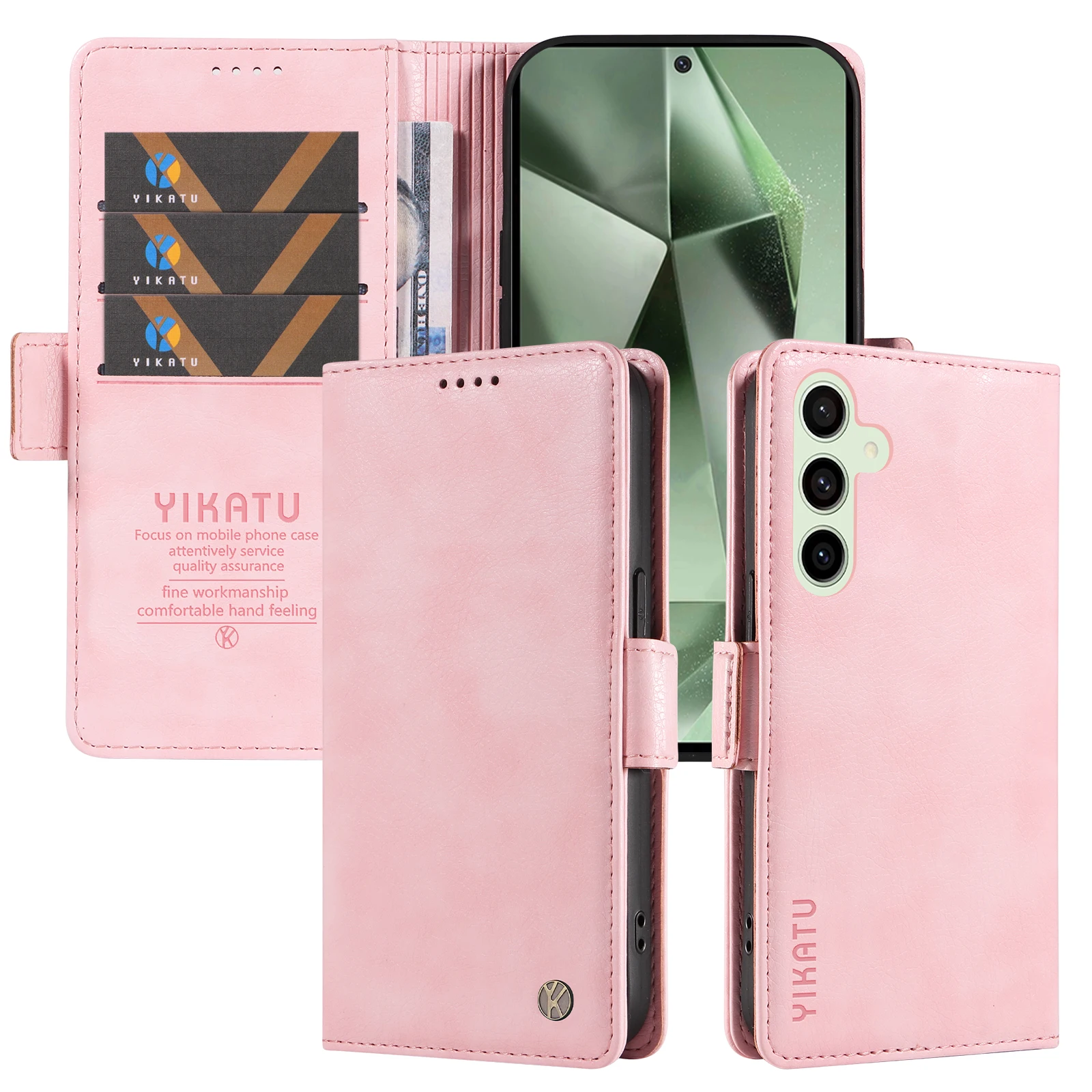 YIKATU-007 For iPhone 16 15 14 13 Pro Max 12 11 XS 8 SE2 Magnetic Lichi Patterned Side Buckle Wallet PU Leather Case Stand Cover
YIKATU-007 For iPhone 16 15 14 13 Pro Max 12 11 XS 8 SE2 Magnetic Lichi Patterned Side Buckle Wallet PU Leather Case Stand Cover