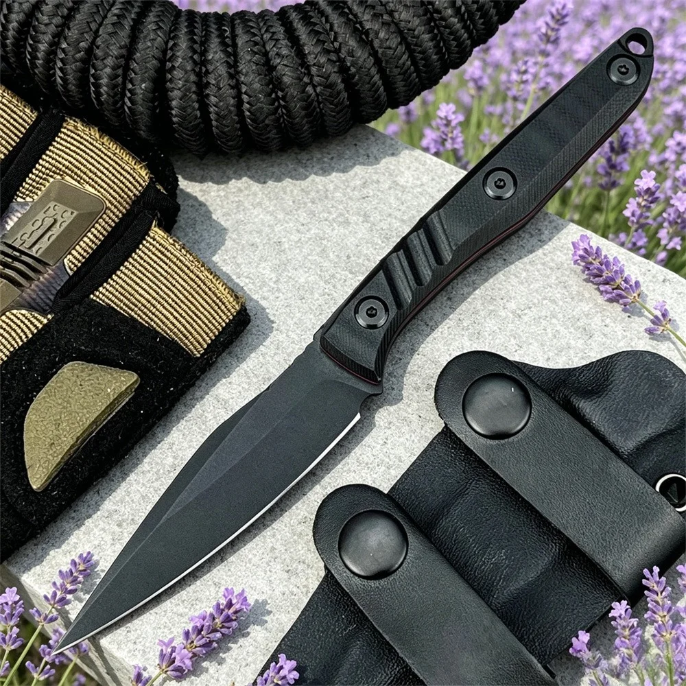 New camping and fishing utility knife with sheath, 8Cr13Mov steel blade, G10 handle, everyday hiking knife, holiday gift
New camping and fishing utility knife with sheath, 8Cr13Mov steel blade, G10 handle, everyday hiking knife, holiday gift