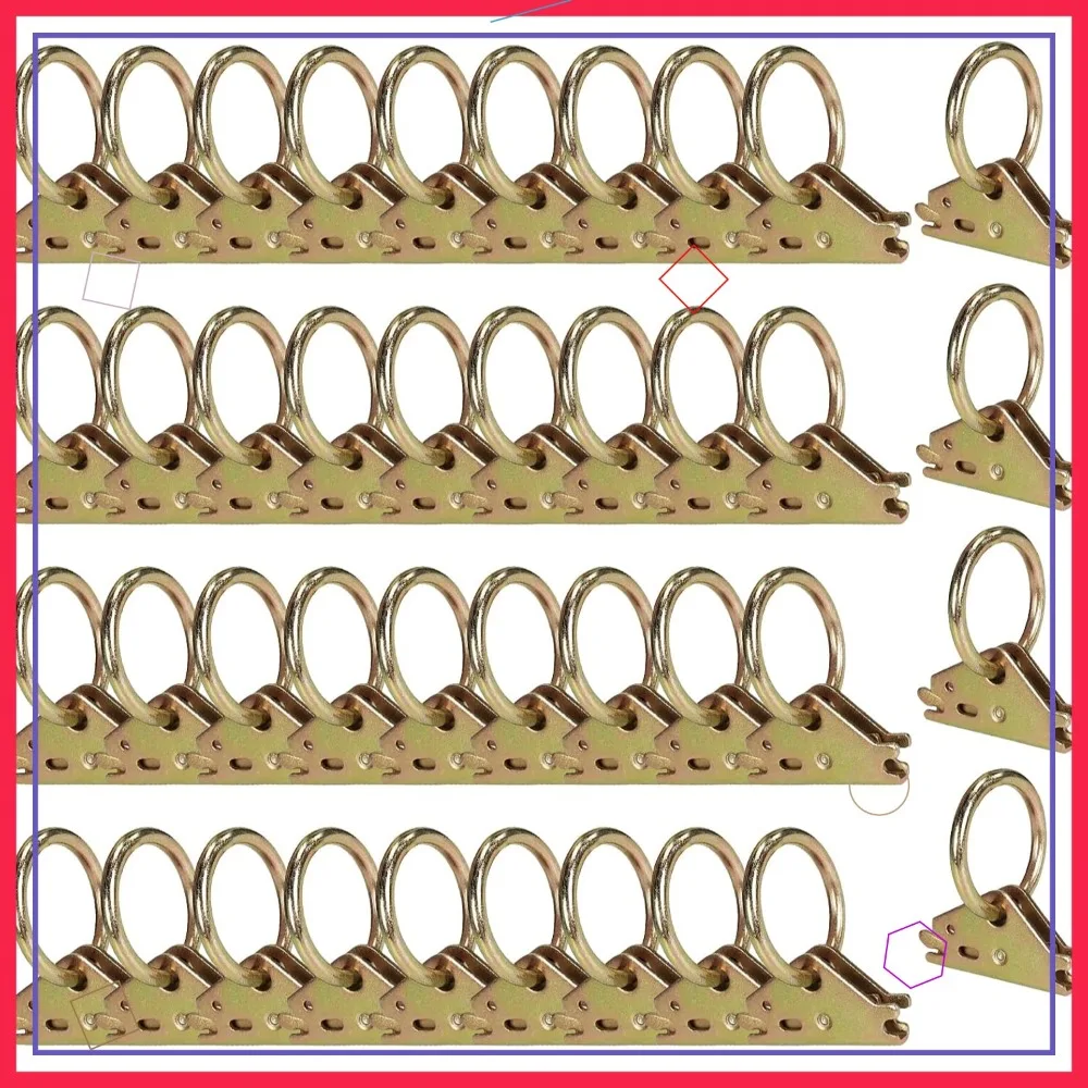 40pcs Steel E-Track O Ring Tie-Down Anchors, Secure Cargo in Trailers & Trucks, 1500lb Load Limit
40pcs Steel E-Track O Ring Tie-Down Anchors, Secure Cargo in Trailers & Trucks, 1500lb Load Limit