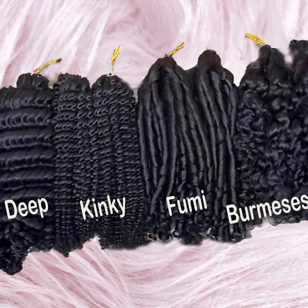 NABI Fumi Crochet Human Hair 12-20 inch Fumi Curly Burmese Curly Human Hair for Women
NABI Fumi Crochet Human Hair 12-20 inch Fumi Curly Burmese Curly Human Hair for Women