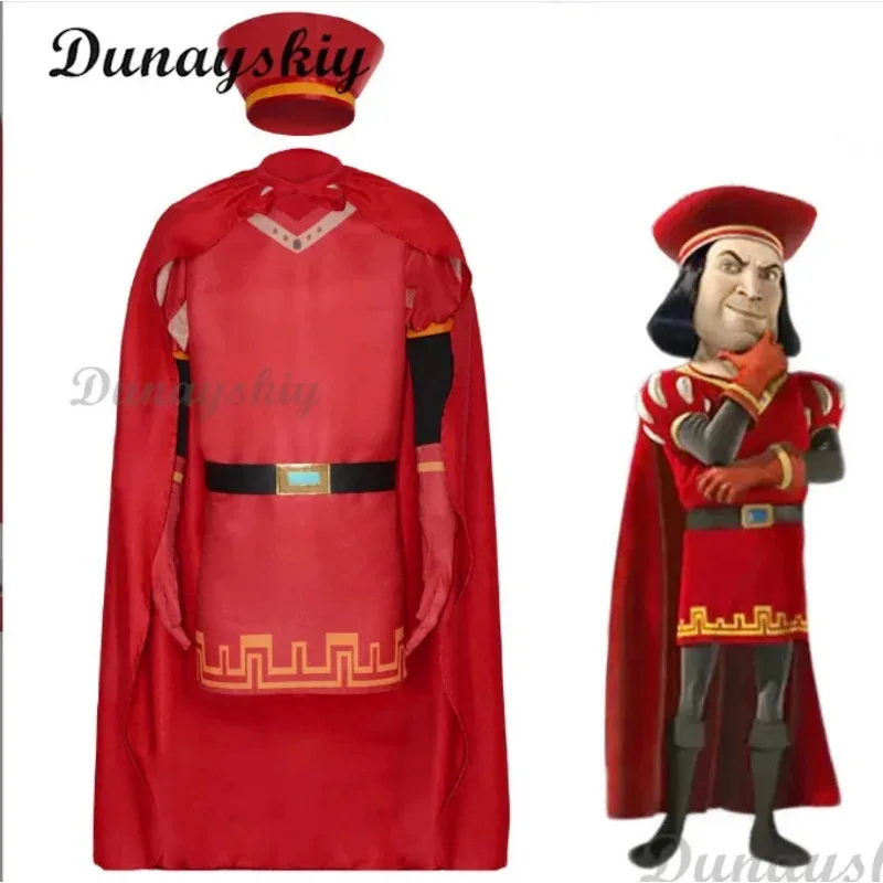 Candy 2025Lord Farquaad Anime Costume Uniform Cloak Glove Hat Set Medieval Cosplay Halloween Party Red Outfit for Kid Wo
Candy 2025Lord Farquaad Anime Costume Uniform Cloak Glove Hat Set Medieval Cosplay Halloween Party Red Outfit for Kid Wo