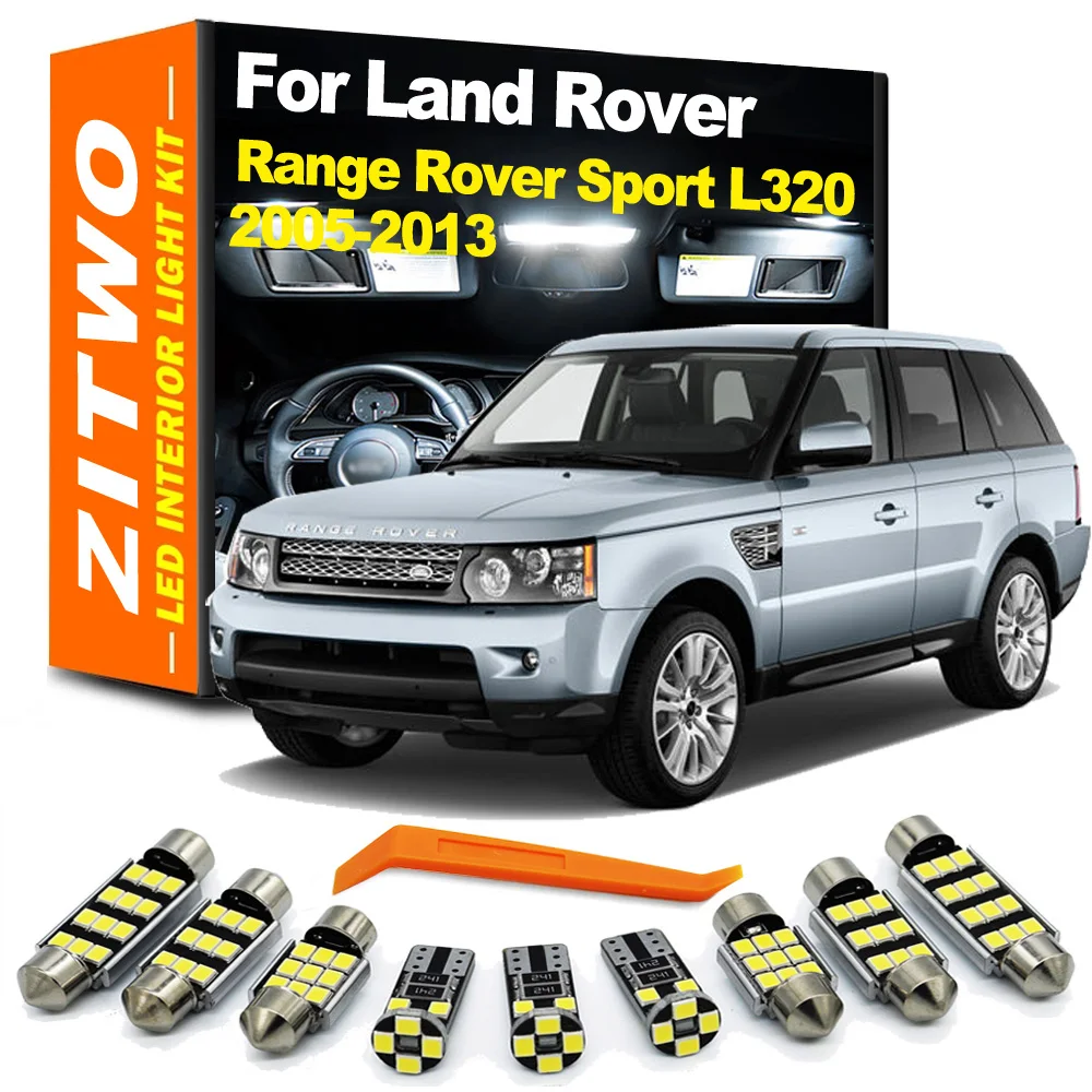 랜드 로버 레인지 로버 스포츠 L320 용 ZITWO 18Pcs 2005- 2010 2011 2012 2013 Canbus LED 인테리어 돔지도 도어 트렁크 라이트 키트
