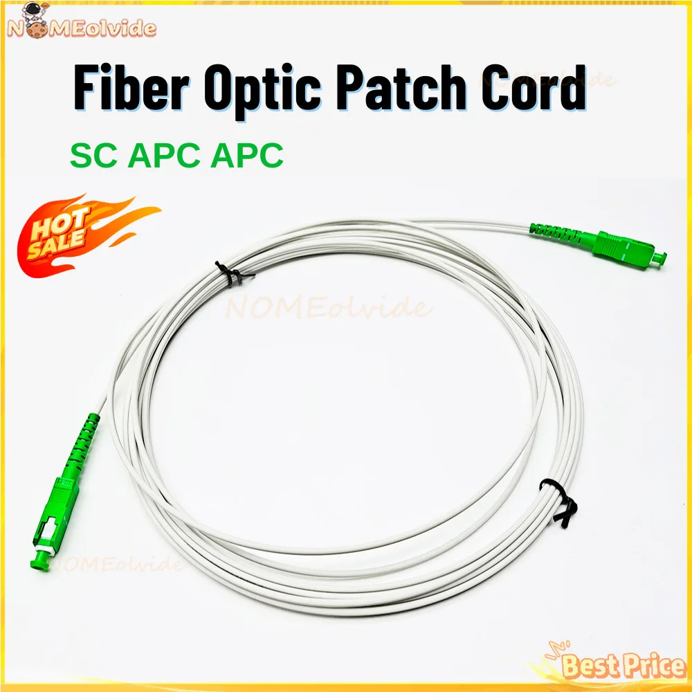 1PCS SC APC Optical Single-Mode 1-Core G657A1 Indoor Extension Cable 1M/2M3M/5M/10M/15M/20M Fiber Optic Patch Cord
1PCS SC APC Optical Single-Mode 1-Core G657A1 Indoor Extension Cable 1M/2M3M/5M/10M/15M/20M Fiber Optic Patch Cord