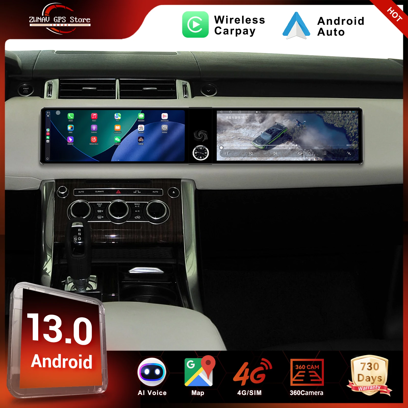 Двойной экран для Land Rover Range Rover Sport 2014-2015, Android, автонавигация, мультимедийный плеер, радио, беспроводная головка
Двойной экран для Land Rover Range Rover Sport 2014-2015, Android, автонавигация, мультимедийный плеер, радио, беспроводная головка