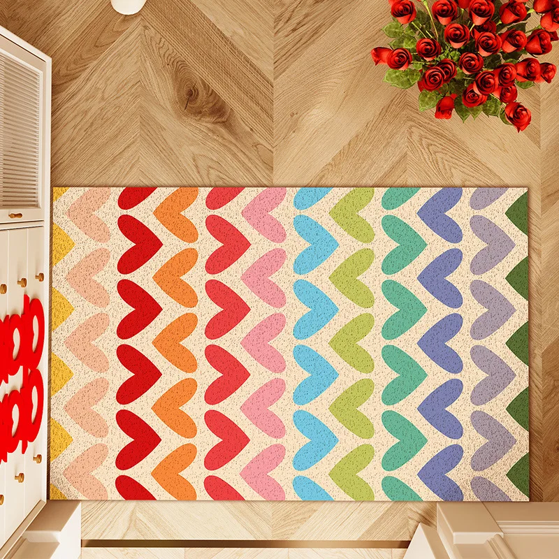 Rainbow Colorful Door Mat Resist Dirt Entrance Carpet Front Door Mat Outside Welcome Entryway Doormat
Rainbow Colorful Door Mat Resist Dirt Entrance Carpet Front Door Mat Outside Welcome Entryway Doormat