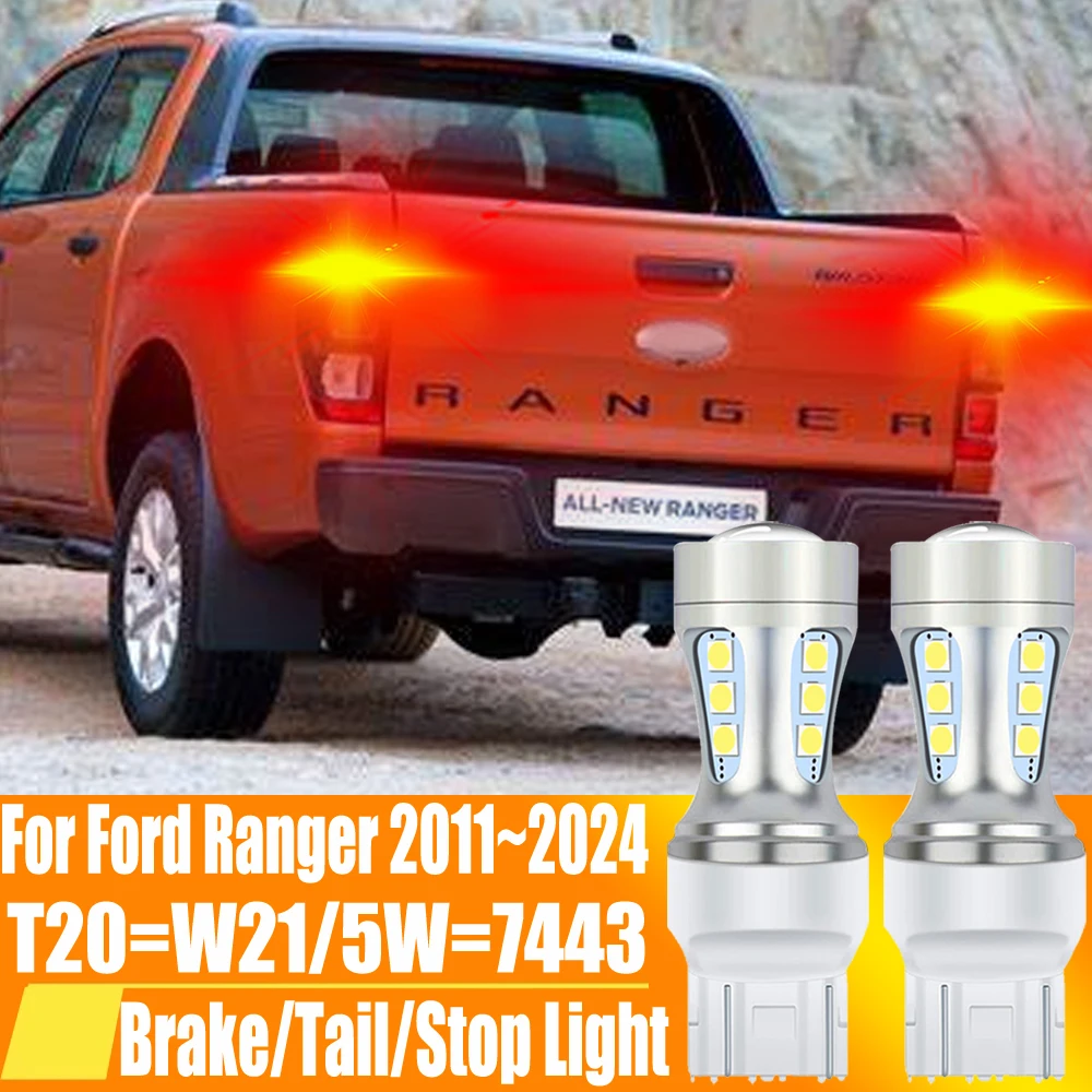 2pcs T20 W21/5W 7443 W21W 580 7440 LED Brake Lamp Tail Light Canbus No Hyper Flash Stop Diode Bulb 12v For Ford Ranger 2011~2024
2pcs T20 W21/5W 7443 W21W 580 7440 LED Brake Lamp Tail Light Canbus No Hyper Flash Stop Diode Bulb 12v For Ford Ranger 2011~2024