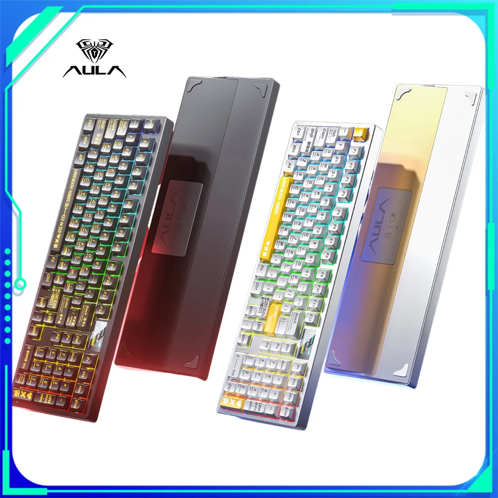 AULA Fire100 3-режимная механическая клавиатура с алюминиевым блоком, игровая клавиатура RGB FC, высокопрофильная прокладка для клавиш, аксессуар для геймера с горячей заменой
AULA Fire100 3-режимная механическая клавиатура с алюминиевым блоком, игровая клавиатура RGB FC, высокопрофильная прокладка для клавиш, аксессуар для геймера с горячей заменой