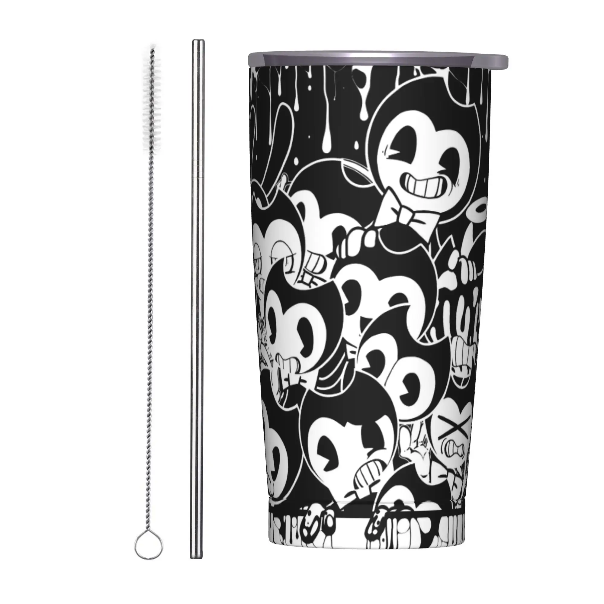 Bendy Cartoon Game Tumbler Vacuum Insulated Coffee Cups Vacuum Flask Office Home Mug Spill Proof, 20oz
Bendy Cartoon Game Tumbler Vacuum Insulated Coffee Cups Vacuum Flask Office Home Mug Spill Proof, 20oz