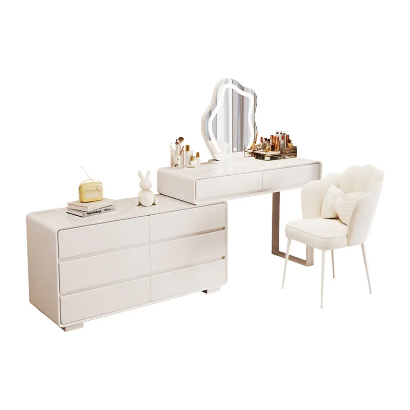 Dresser bedroom, modern simple small apartment, Nordic light luxury all-solid wood makeup table
Dresser bedroom, modern simple small apartment, Nordic light luxury all-solid wood makeup table