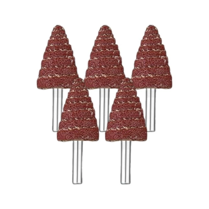 AXYC Professional 5Pcs Cone Shape Sandpaper Deburring Flap Wheel High Efficiency Rotary Head for Precise Grinding Polishing
AXYC Professional 5Pcs Cone Shape Sandpaper Deburring Flap Wheel High Efficiency Rotary Head for Precise Grinding Polishing