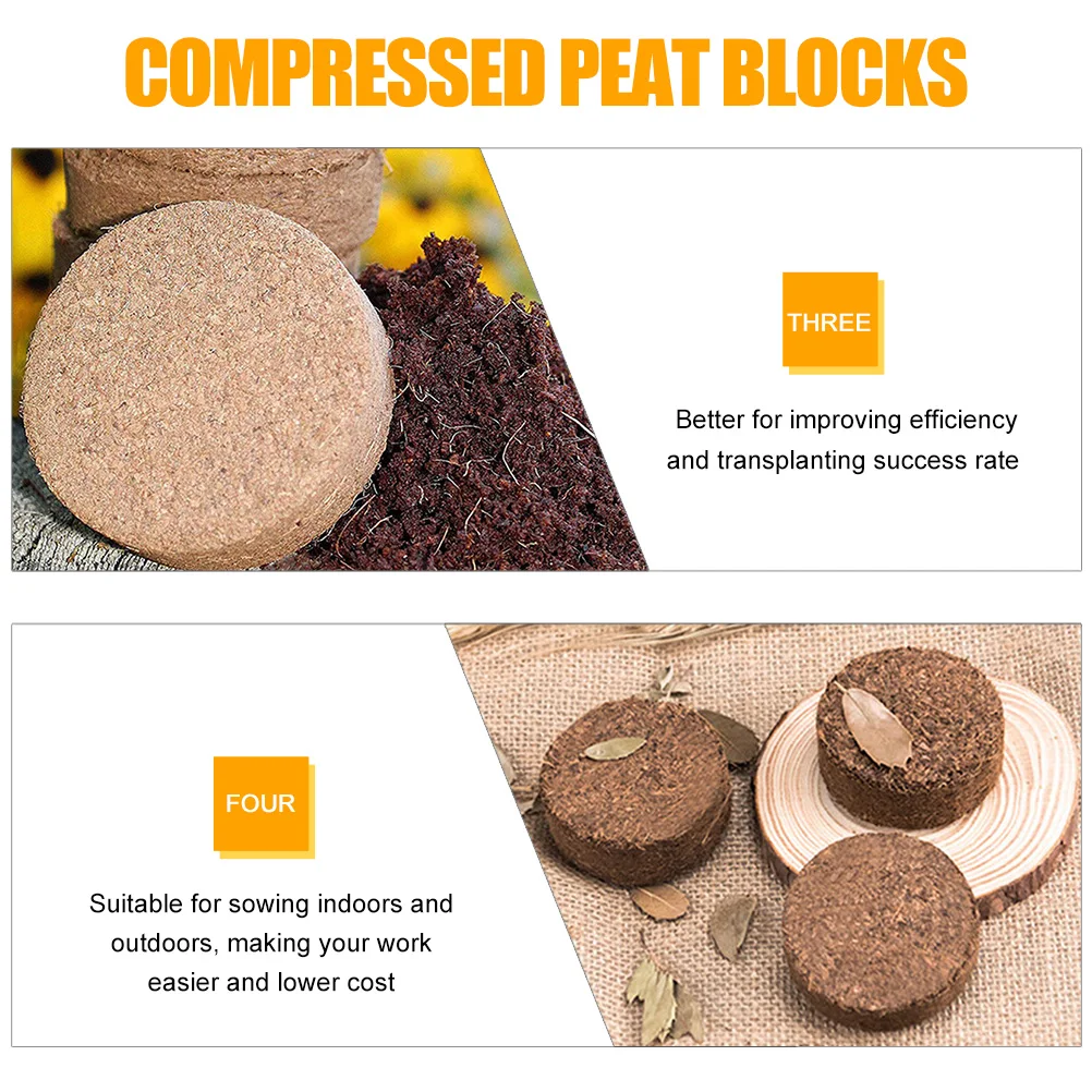 4 Pcs Nutrient Soil Blocks Compressed Peat Transplanting Gardening Seedling Pots Practical High Efficiency
4 Pcs Nutrient Soil Blocks Compressed Peat Transplanting Gardening Seedling Pots Practical High Efficiency