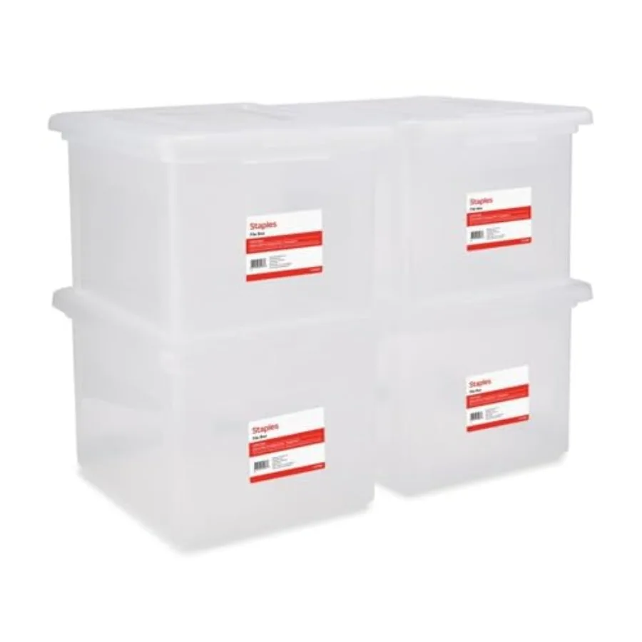 Plastic File Box with Snap Lid, Letter/Legal Size,,4/Carton
Plastic File Box with Snap Lid, Letter/Legal Size,,4/Carton
