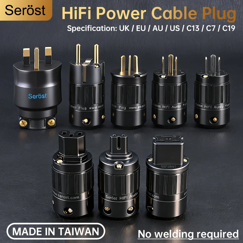 Позолоченный медный разъем Serost HiFi (US, AU, UK, EU, C-7/13/19) для изготовления аудиокабелей питания
Позолоченный медный разъем Serost HiFi (US, AU, UK, EU, C-7/13/19) для изготовления аудиокабелей питания