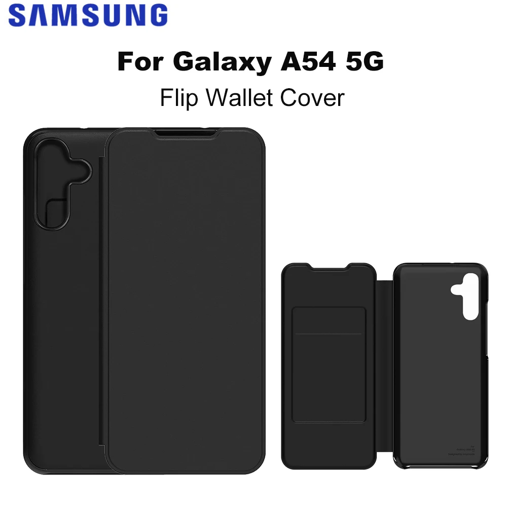 Оригинальный чехол-раскладушка для Samsung Galaxy A54 5G, черный откидной чехол для Galaxy A54, вставной раскладной чехол GP-FWA546AMABC 
Оригинальный чехол-раскладушка для Samsung Galaxy A54 5G, черный откидной чехол для Galaxy A54, вставной раскладной чехол GP-FWA546AMABC