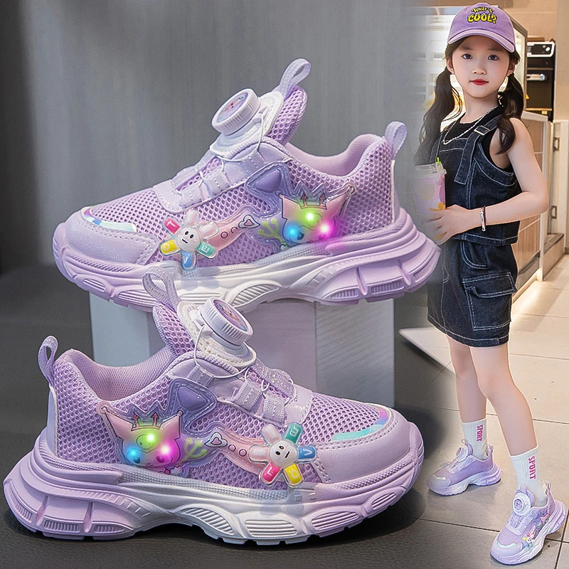 LED Kids Shoes for Girls Cute Cartoon Shoes Baby Girl Kawaii Rotating button Shoes Soft Bottom Sneakers Casual Shoes
LED Kids Shoes for Girls Cute Cartoon Shoes Baby Girl Kawaii Rotating button Shoes Soft Bottom Sneakers Casual Shoes