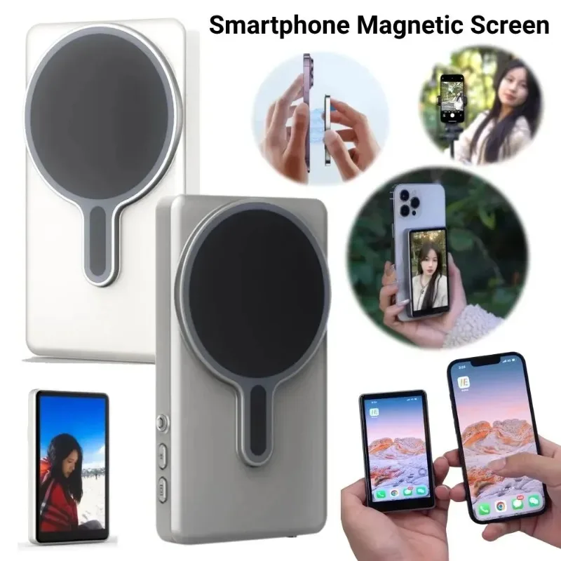 Magnetic Mobile Phone Wireless Selfie Screen Projector Screen Rear Selfie Display Screen Device For Live Selfie Photography
Magnetic Mobile Phone Wireless Selfie Screen Projector Screen Rear Selfie Display Screen Device For Live Selfie Photography