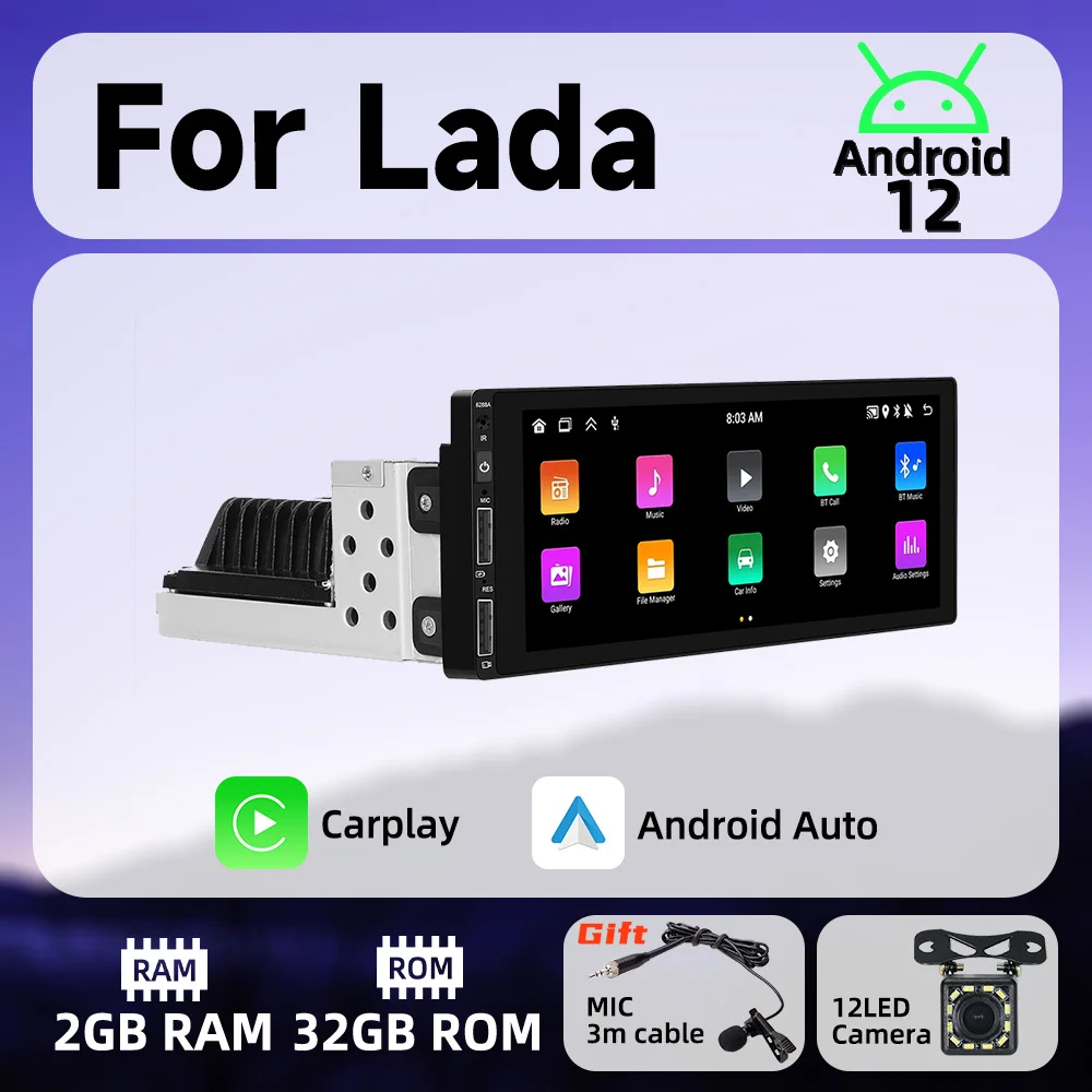 Android Car Multimedia for Lada 6.9 Inch Screen 1 Din Radio Stereo Head Unit Carplay Android Auto Autoradio GPS Navigation Wifi
Android Car Multimedia for Lada 6.9 Inch Screen 1 Din Radio Stereo Head Unit Carplay Android Auto Autoradio GPS Navigation Wifi