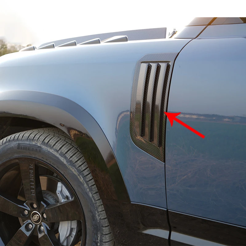 Carbon Fiber Shark gill Side fender air vent brush Exterior Accessories for land Rover defender 2020 2021 2022 2023
Carbon Fiber Shark gill Side fender air vent brush Exterior Accessories for land Rover defender 2020 2021 2022 2023