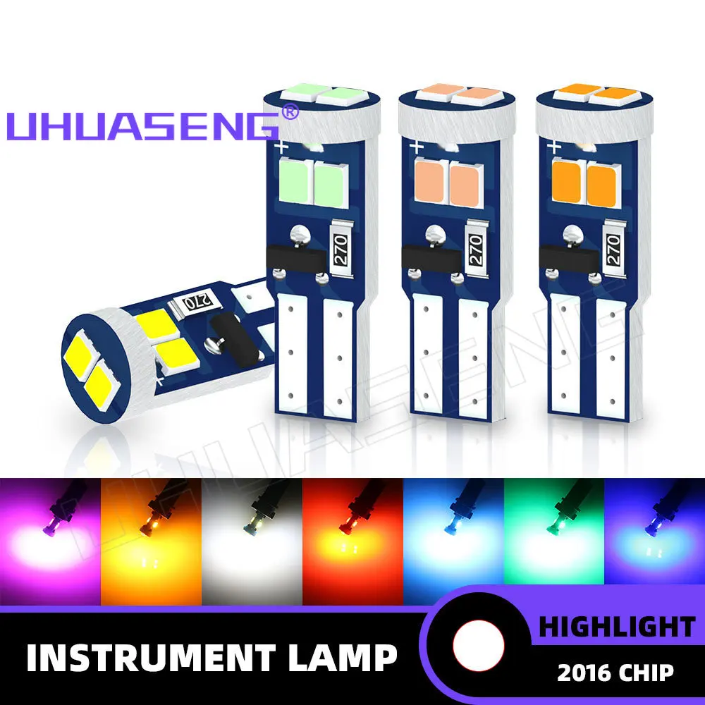 UHUASENG 10PCS Non Polar Led Bulb T5 W3W 2721 Indicator Dashboard Plate Panel Warning Signal Lamp Car Instrument Light 12V
UHUASENG 10PCS Non Polar Led Bulb T5 W3W 2721 Indicator Dashboard Plate Panel Warning Signal Lamp Car Instrument Light 12V