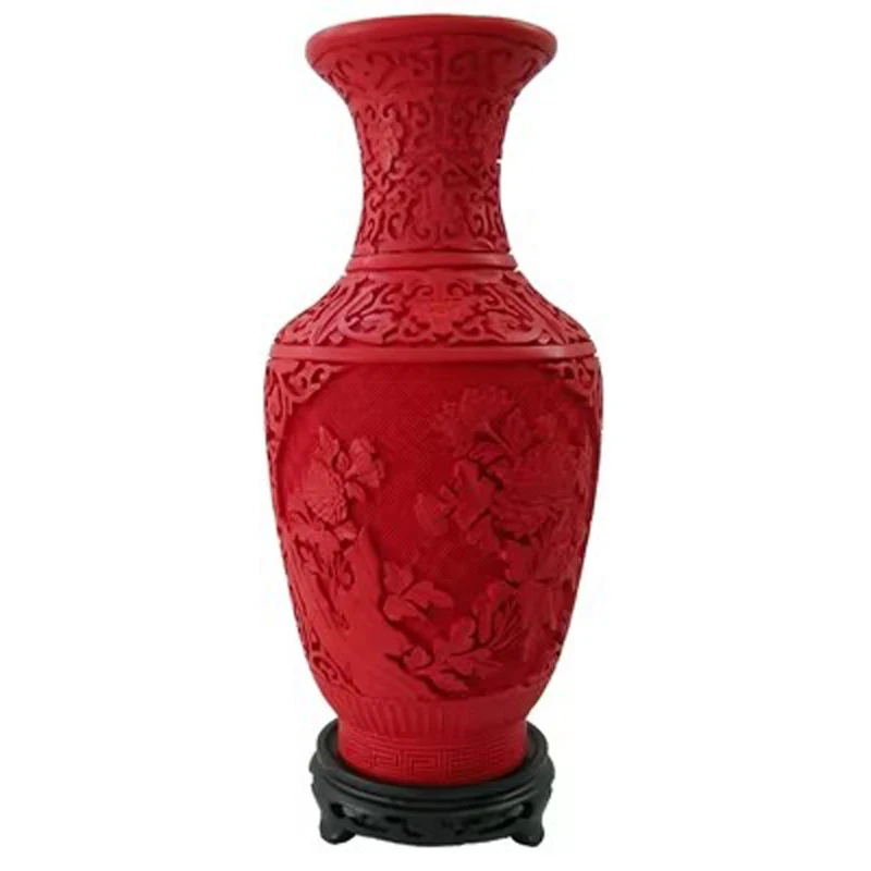12 inch / Exquisite Chinese Classical Traditional Technology Red Lacquerware Beautiful Flower Designs Auspicious Vase
12 inch / Exquisite Chinese Classical Traditional Technology Red Lacquerware Beautiful Flower Designs Auspicious Vase