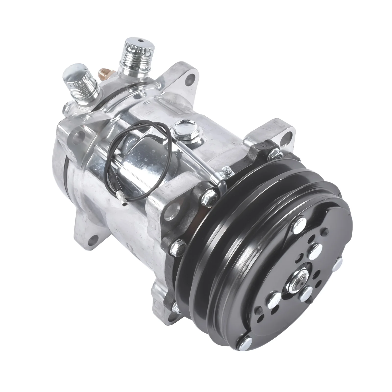 AP01 Black A/C Compressor w/ 2-Groove Pulley for Sanden 508 Style V-Belt 12V Chrome
AP01 Black A/C Compressor w/ 2-Groove Pulley for Sanden 508 Style V-Belt 12V Chrome