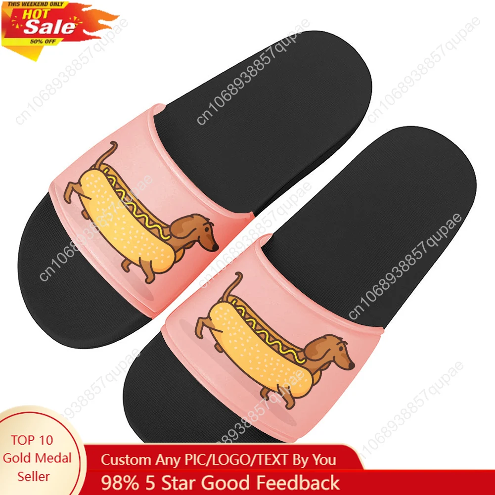 Cute Cartoon Sausage Dog Slippers Home Water Shoes Pop Fashion Mens Womens Beach Pool Sandals High Quality Custom Summer Slipper
Cute Cartoon Sausage Dog Slippers Home Water Shoes Pop Fashion Mens Womens Beach Pool Sandals High Quality Custom Summer Slipper