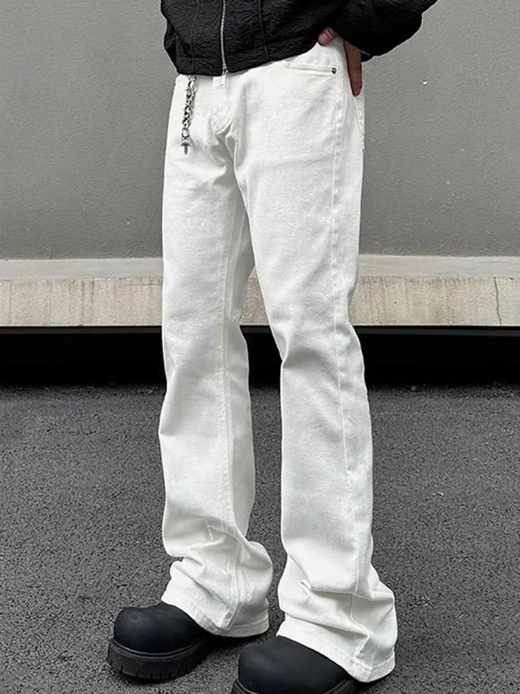 Мужские джинсы-брюки с расклешенным низом (буткат), белые, модные, простые, универсальные, свободные, прямые, стройнящие, повседневные, со средней посадкой
Мужские джинсы-брюки с расклешенным низом (буткат), белые, модные, простые, универсальные, свободные, прямые, стройнящие, повседневные, со средней посадкой