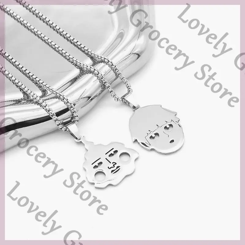 Anime Mobu Saiko Hyaku Dimple Mob Psycho 100 Kageyama Shigeo Cosplay Cartoon Necklace Mascot Keel Chain Pendants Gift
Anime Mobu Saiko Hyaku Dimple Mob Psycho 100 Kageyama Shigeo Cosplay Cartoon Necklace Mascot Keel Chain Pendants Gift