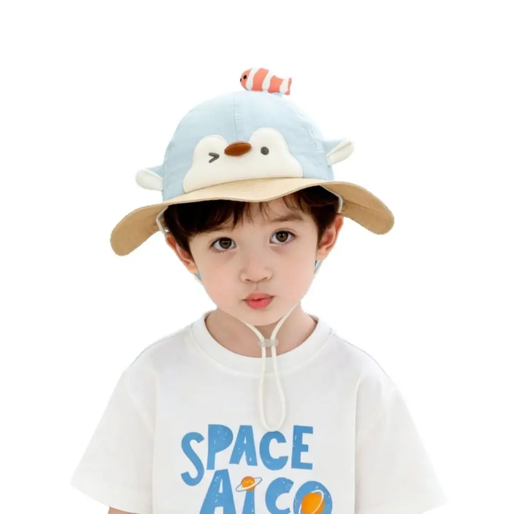 Cute Big Brim Children's Sun Hat Sun Protection Foldable Penguin Sunscreen Hat UV Resistant Thin Bucket Hat Outdoor
Cute Big Brim Children's Sun Hat Sun Protection Foldable Penguin Sunscreen Hat UV Resistant Thin Bucket Hat Outdoor