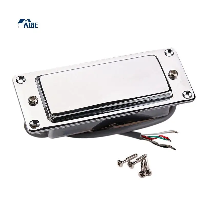 A18E-2X Хромированный серебристый мини-гитарный звукосниматель Humbucker, герметичный, запчасти для ремонта музыкального оборудования
A18E-2X Хромированный серебристый мини-гитарный звукосниматель Humbucker, герметичный, запчасти для ремонта музыкального оборудования