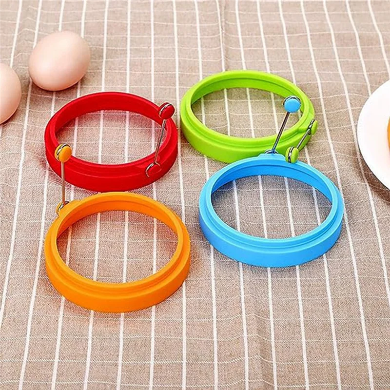 NEW-14 Piece Round Silicone Egg Maker Pancake Mold Tool Seven-Color Poached Egg Mold For Cookings
NEW-14 Piece Round Silicone Egg Maker Pancake Mold Tool Seven-Color Poached Egg Mold For Cookings