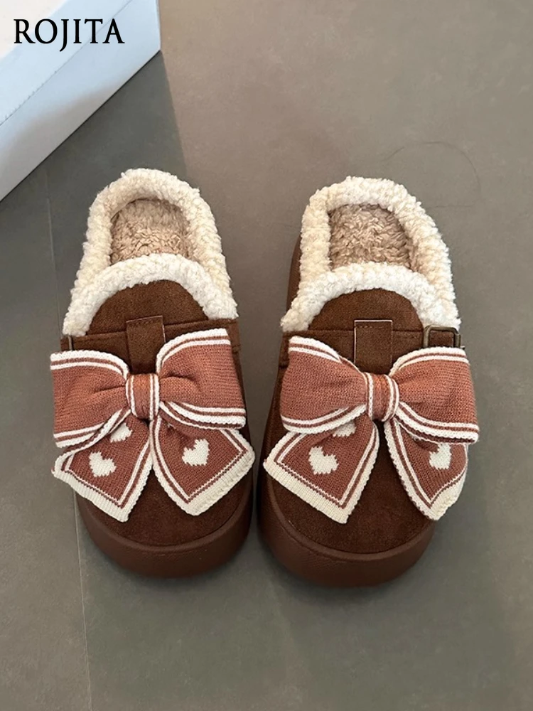 Изысканная сумка на толстой подошве в стиле ретро с бантом, женские зимние тапочки Tide, новая верхняя одежда, хлопковая обувь, короткие плюшевые туфли из искусственного материала
Изысканная сумка на толстой подошве в стиле ретро с бантом, женские зимние тапочки Tide, новая верхняя одежда, хлопковая обувь, короткие плюшевые туфли из искусственного материала