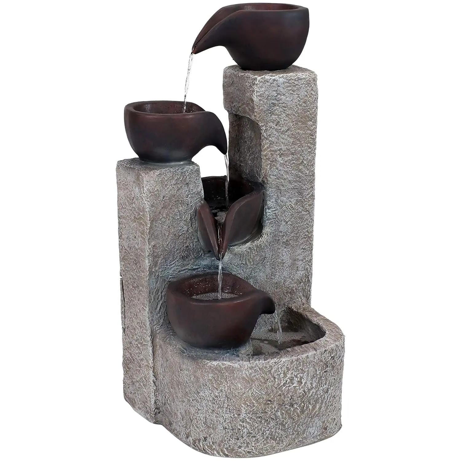 Aged Tiered Vessels Solar Fountain Battery Backup Submersible Pump Polyresin 29in, Customized
Aged Tiered Vessels Solar Fountain Battery Backup Submersible Pump Polyresin 29in, Customized