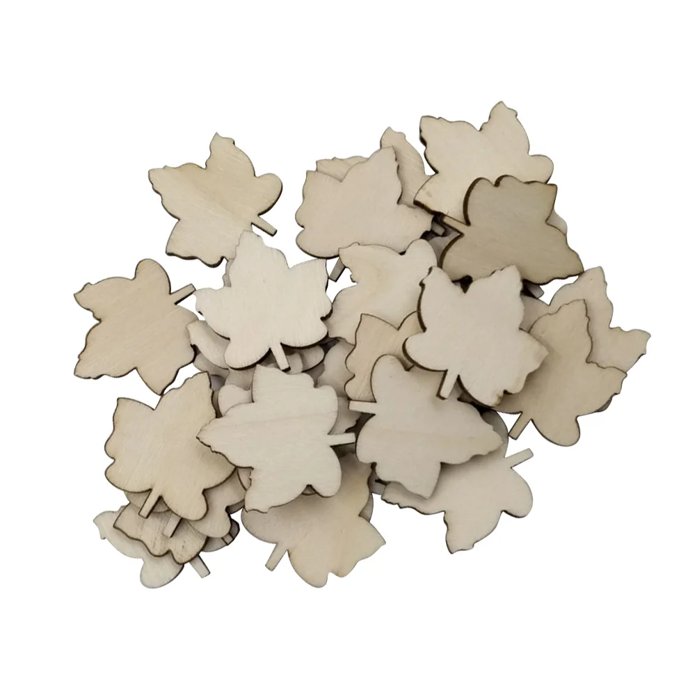 50pcs Wooden Pieces Maple Leaf Carvings Craft Embellishments DIY Wood Ornament Manual Accessories for - 33x29mm
50pcs Wooden Pieces Maple Leaf Carvings Craft Embellishments DIY Wood Ornament Manual Accessories for - 33x29mm
