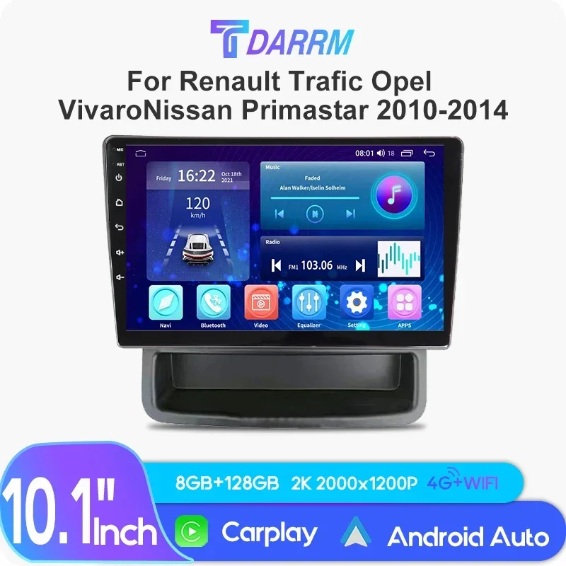 For Renault Trafic 2 For Opel Vivaro A For Nissan primastar 2006 - 2014 Car Radio Carplay GPS Navigation Android Auto No 2din BT
For Renault Trafic 2 For Opel Vivaro A For Nissan primastar 2006 - 2014 Car Radio Carplay GPS Navigation Android Auto No 2din BT