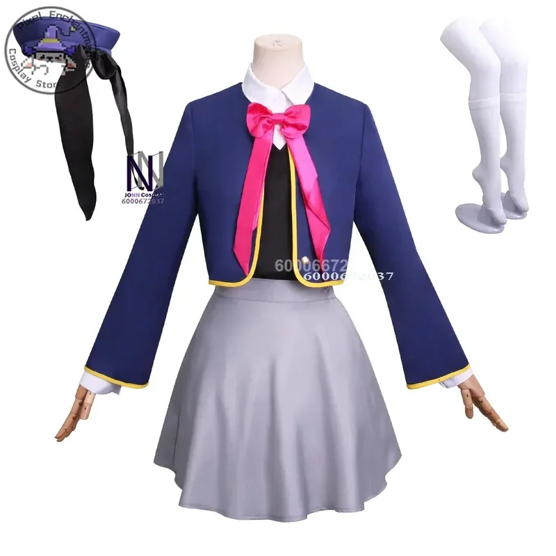 Anime OSHI NO KO Hoshino Rubii Cosplay Costume Women School Uniform Shirt Skirt Suit Hat Socks Halloween Party Outfit for Girls
Anime OSHI NO KO Hoshino Rubii Cosplay Costume Women School Uniform Shirt Skirt Suit Hat Socks Halloween Party Outfit for Girls
