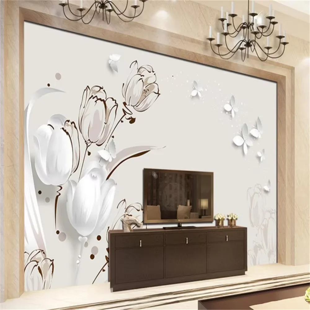 Пользовательские тюльпан бабочка ТВ настенная роспись фото обои стильный минималистский спальня гостиная фото обои современная живопись
Пользовательские тюльпан бабочка ТВ настенная роспись фото обои стильный минималистский спальня гостиная фото обои современная живопись