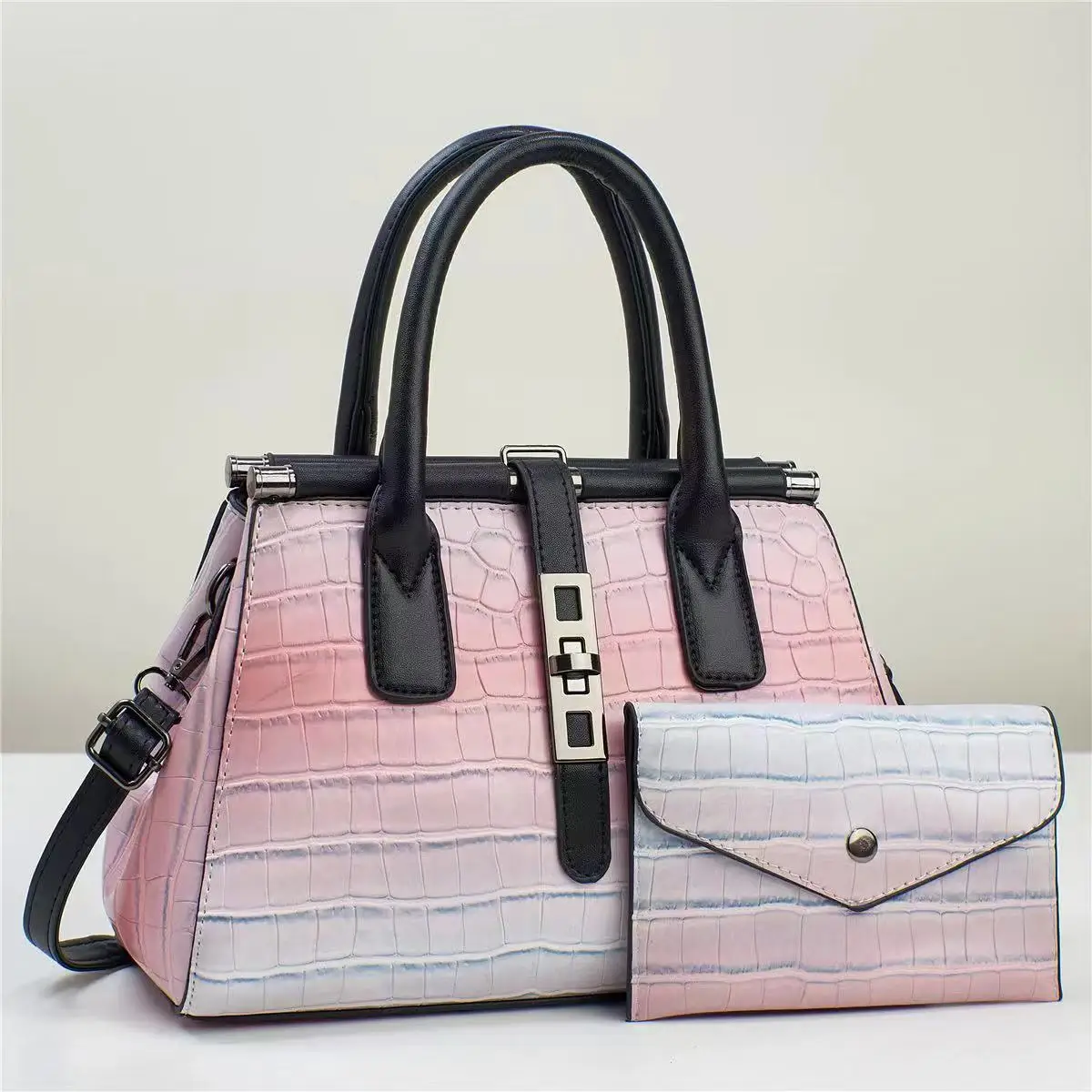 Women's Handbag Tote Gradient Crocodile Pattern Crossbody Shoulder Bags Large Capacity Top-Handle Bags PU Leather Purse
Women's Handbag Tote Gradient Crocodile Pattern Crossbody Shoulder Bags Large Capacity Top-Handle Bags PU Leather Purse