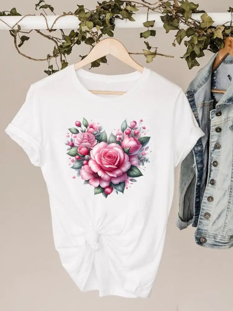 Trend Floral Cute 90s Clothing Tee For Women Clothes O-neck Fashion Short Sleeve Print T Shirt Top Basic Graphic T-shirts
Trend Floral Cute 90s Clothing Tee For Women Clothes O-neck Fashion Short Sleeve Print T Shirt Top Basic Graphic T-shirts
