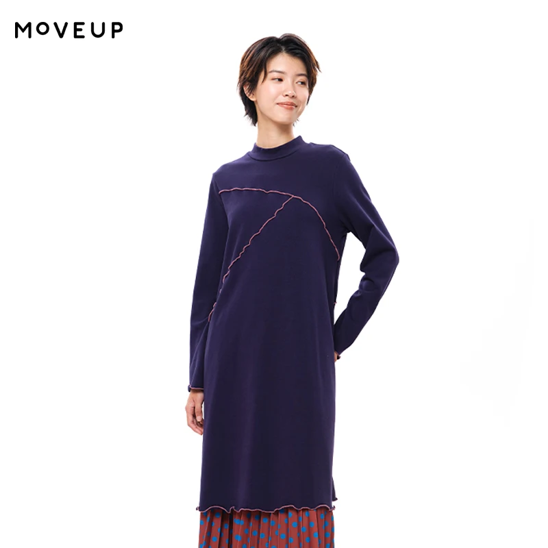 MOVEUP Long Sleeved High Neck Dress Winter Contrasting Cross Wavy Line Cartoon Cat Woven Label Fashion A-Line Dress 3EWD11380
MOVEUP Long Sleeved High Neck Dress Winter Contrasting Cross Wavy Line Cartoon Cat Woven Label Fashion A-Line Dress 3EWD11380