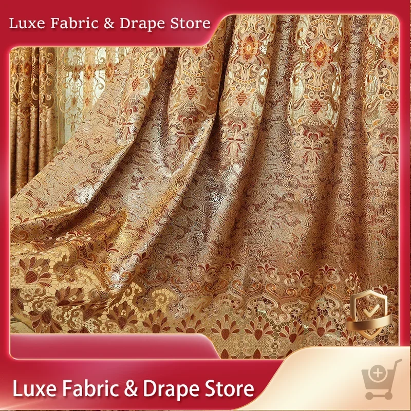 Curtains for Living Dining Room Bedroom European Style Water Soluble Embroidery Palace Luxury Retro Windows Door Kitchen
Curtains for Living Dining Room Bedroom European Style Water Soluble Embroidery Palace Luxury Retro Windows Door Kitchen