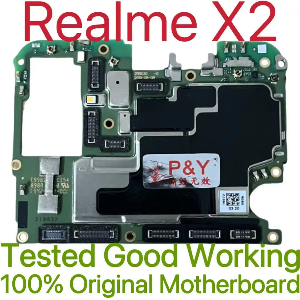 Global Version Original Unlocked Motherboard for Realme X2 Tested Circuit Plate Main Logic Board for Realme X2
Global Version Original Unlocked Motherboard for Realme X2 Tested Circuit Plate Main Logic Board for Realme X2