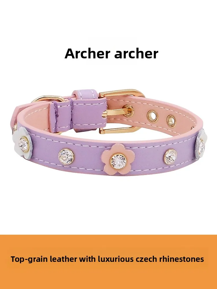 Ошейник для собак из натуральной кожи Achil Pet Lea, с цветочным узором, универсальный, без кольца, для кошек и собак
Ошейник для собак из натуральной кожи Achil Pet Lea, с цветочным узором, универсальный, без кольца, для кошек и собак