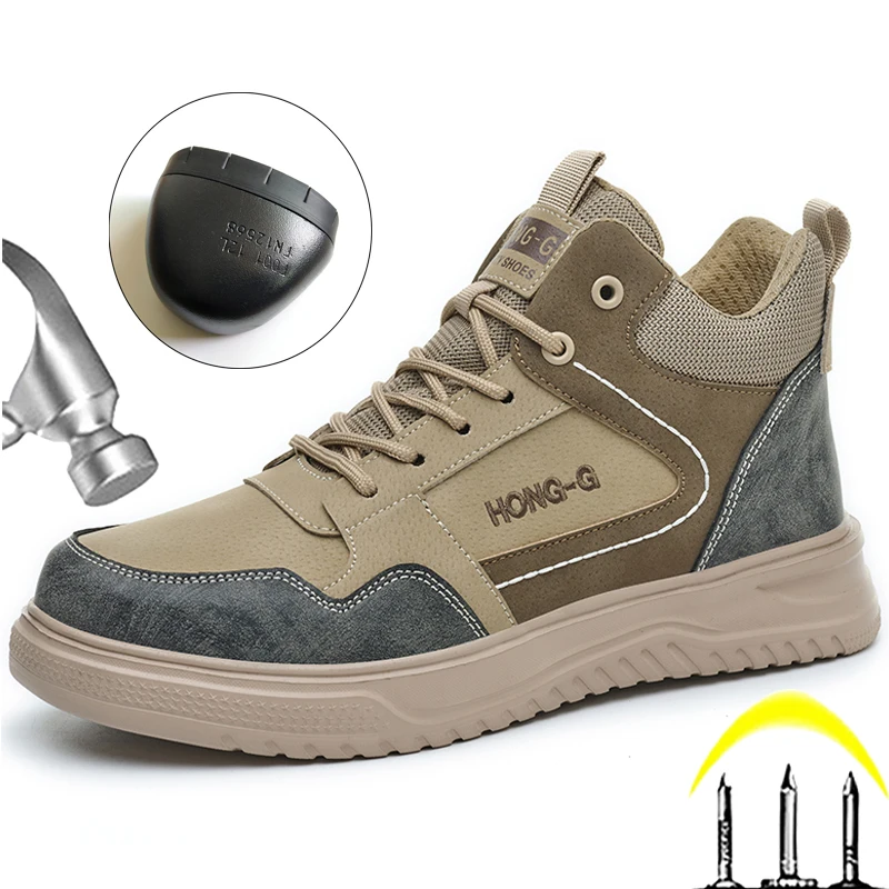 Fashion Safety Shoes for Men Steel Toe Cap Protective shoes Work Boots Anti-smash Anti puncture Indestructible shoes Sneakers
Fashion Safety Shoes for Men Steel Toe Cap Protective shoes Work Boots Anti-smash Anti puncture Indestructible shoes Sneakers