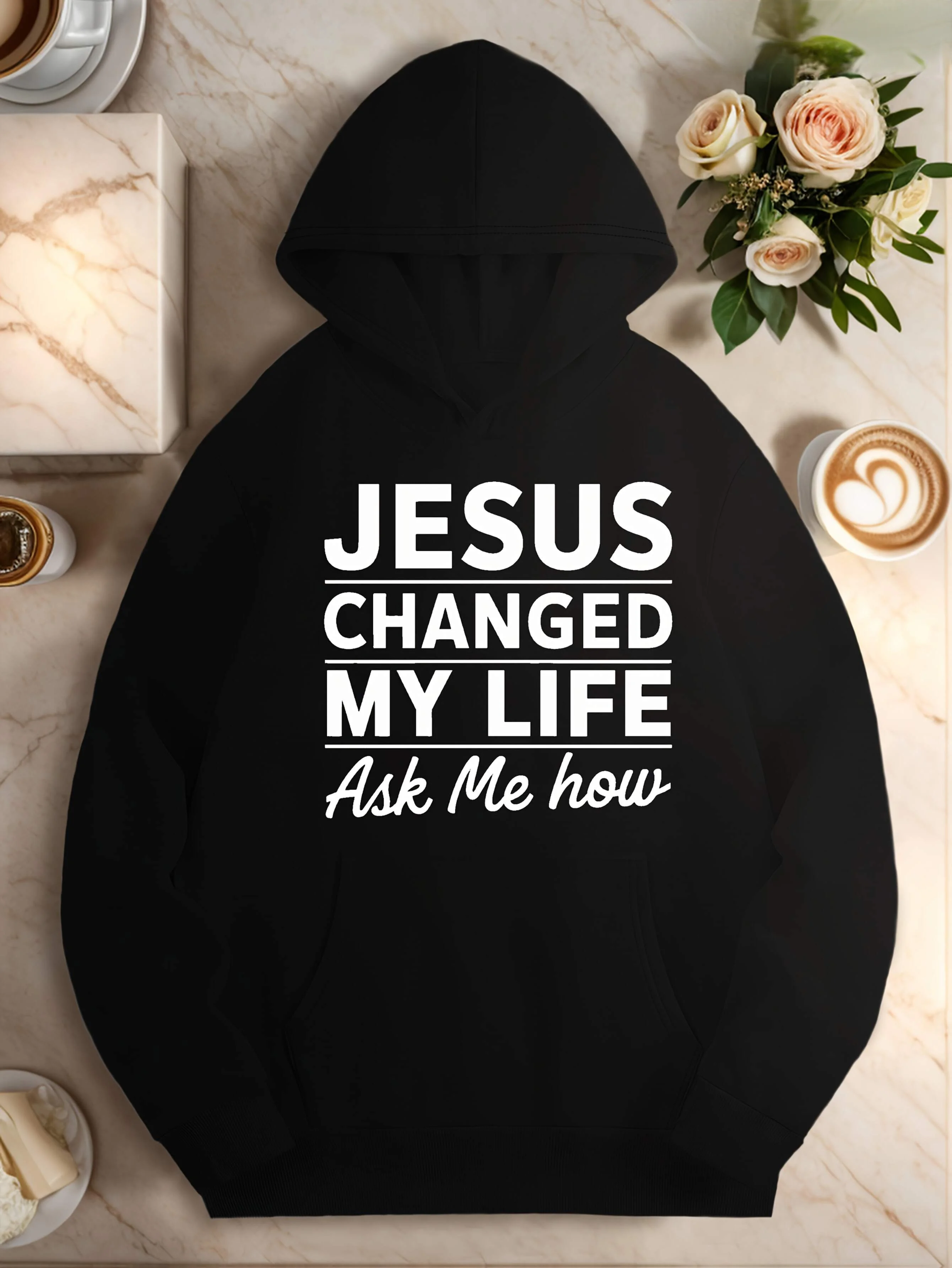 Belief Hoodie - Jesus Changed My Life - Extra Large Pullover, Back Features Scripture, Hooded Sleeves, Winter Style
Belief Hoodie - Jesus Changed My Life - Extra Large Pullover, Back Features Scripture, Hooded Sleeves, Winter Style