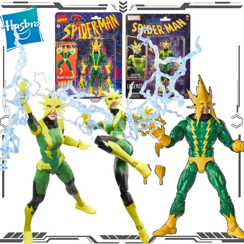 Hasbro Marvel Legends 6 Inch Spider-Man Retro Cardback Electro Max Dillon Francine Frye Collectible Action Figure Decoration
Hasbro Marvel Legends 6 Inch Spider-Man Retro Cardback Electro Max Dillon Francine Frye Collectible Action Figure Decoration